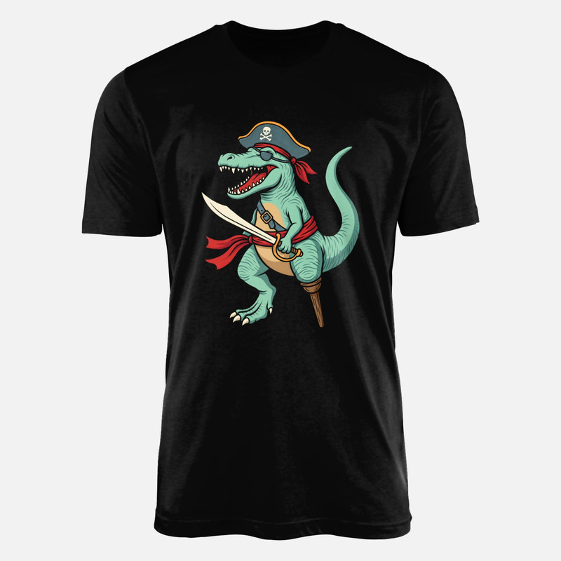 T-shirts: Pirate T-Rex