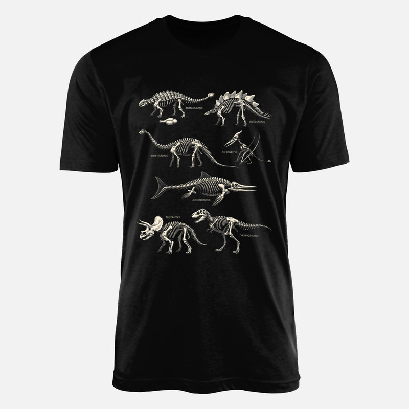 T-shirts: Vintage Dinosaur Skeletons Anatomy Guide