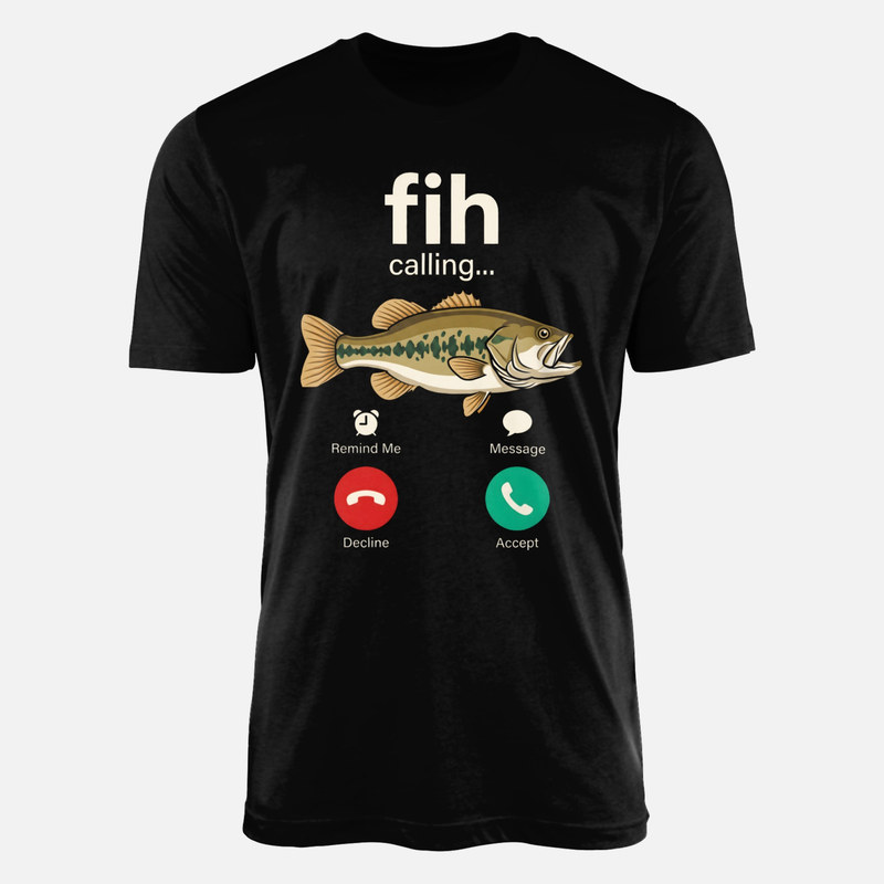 T-shirts: Fish Calling Incoming Call Meme