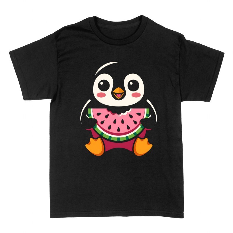 T-shirts: Penguin Eating Watermelon