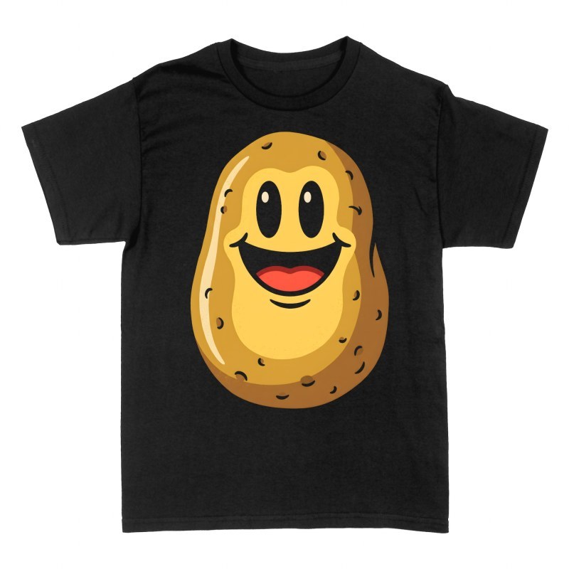 T-shirts: Cute Smiling Cartoon Potato