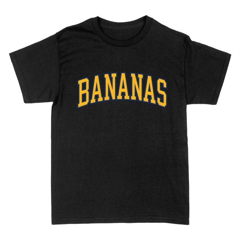 T-shirts: Bananas Varsity Lettering