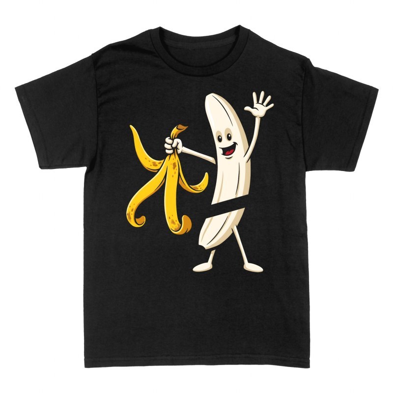 T-shirts: Censored Naked Banana Cartoon