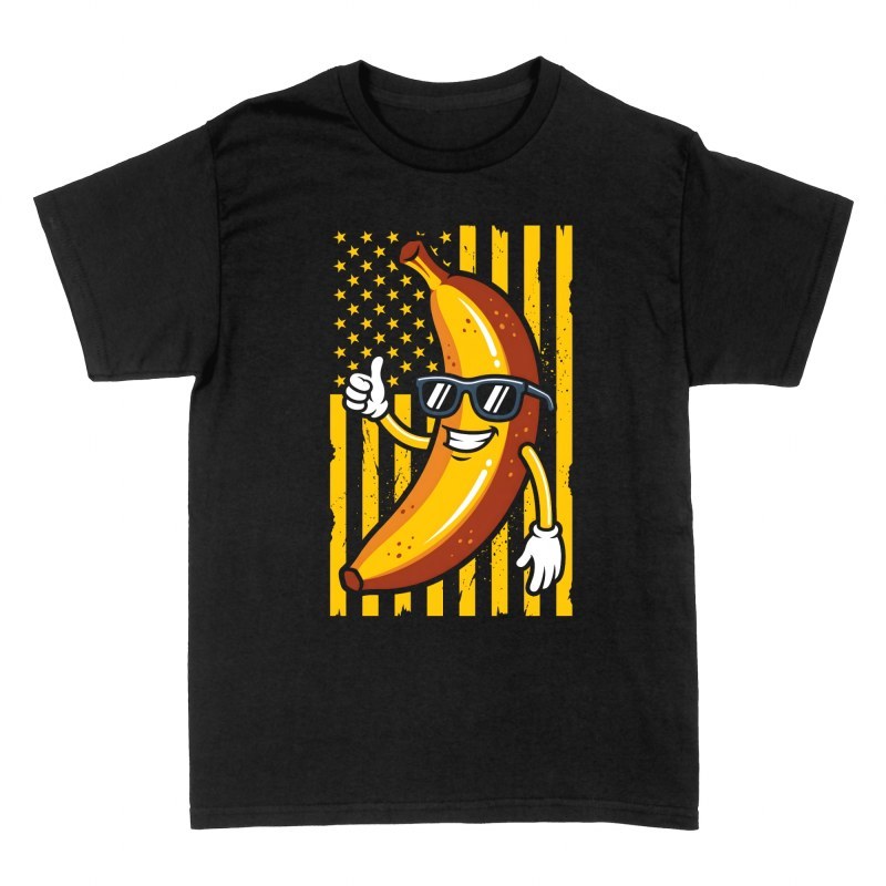 T-shirts: Banana US Flag