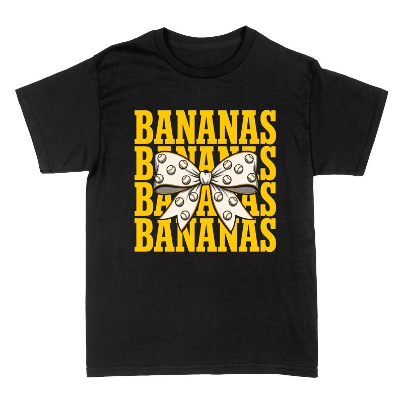 T-shirts: Baseball Bow Bananas