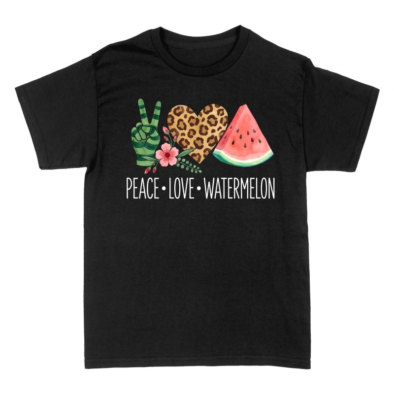 T-shirts: Peace Love Watermelon