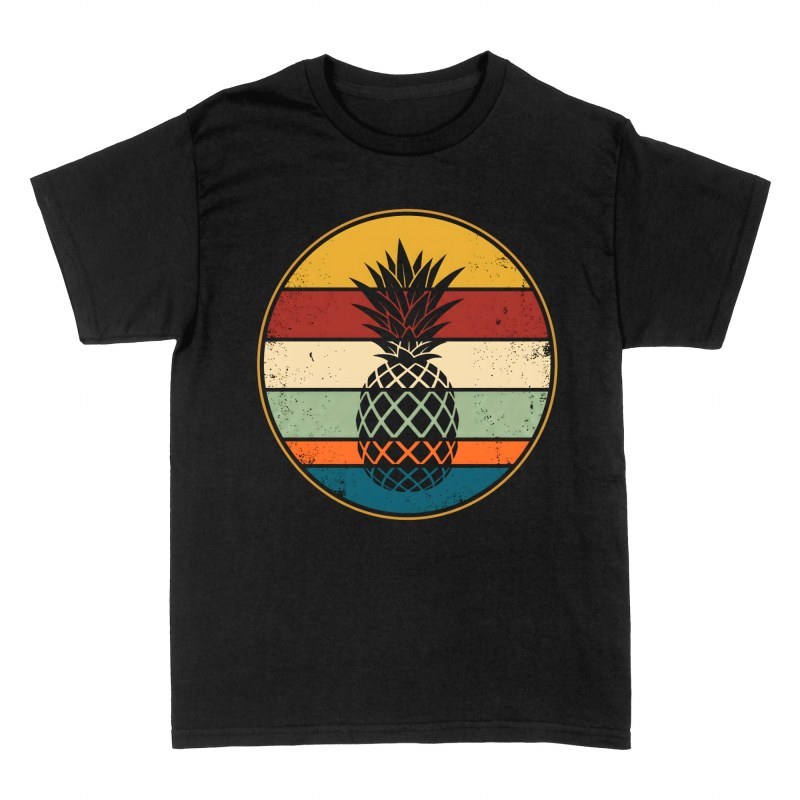 T-shirts: Vintage Retro Pineapple Sunset
