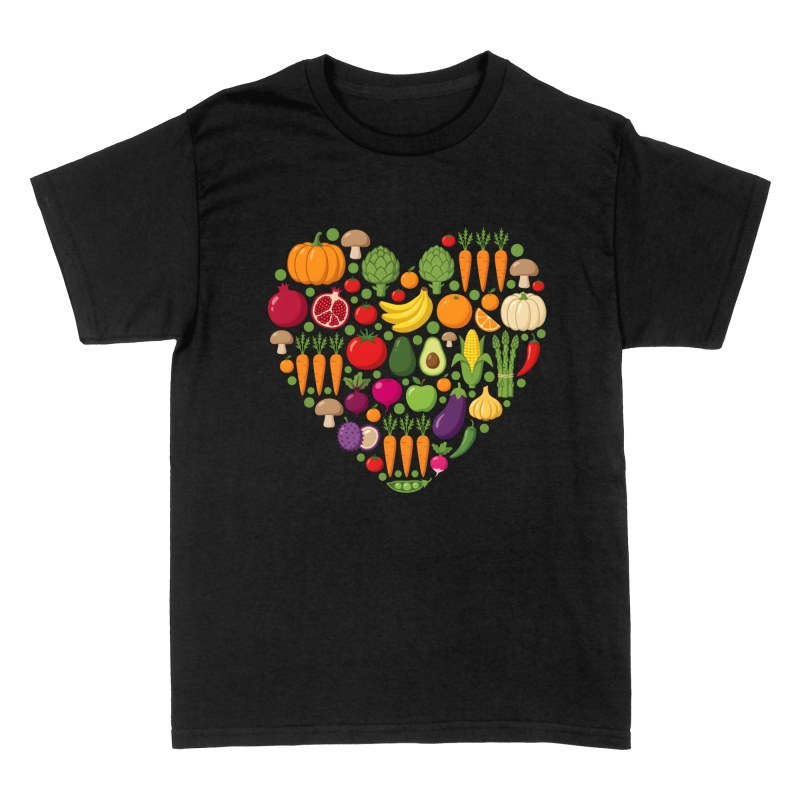 T-shirts: Fruit and Veggie Heart