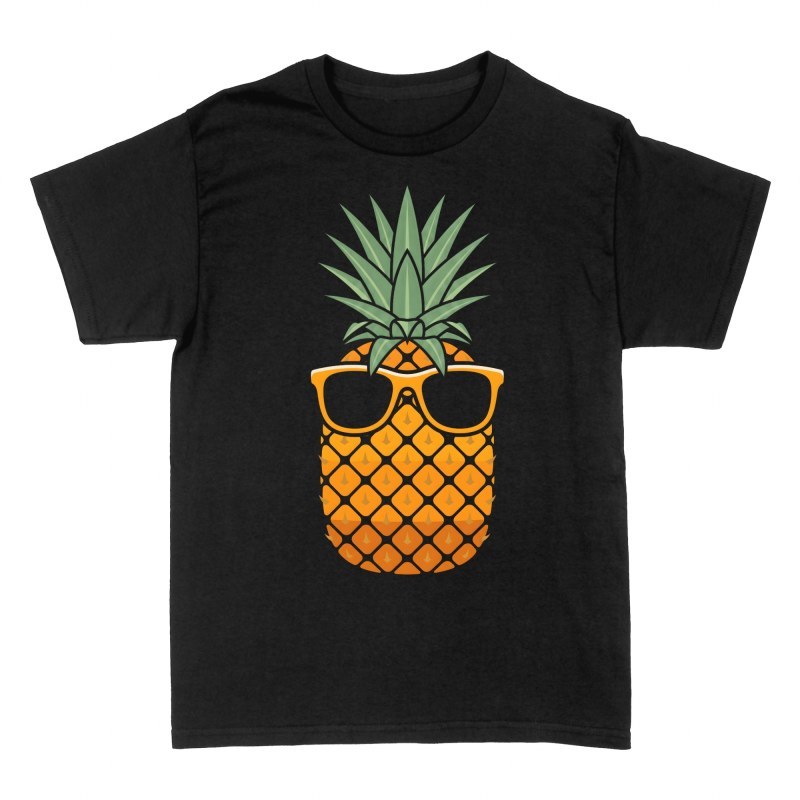 T-shirts: Pineapple with Yellow Sunglasses