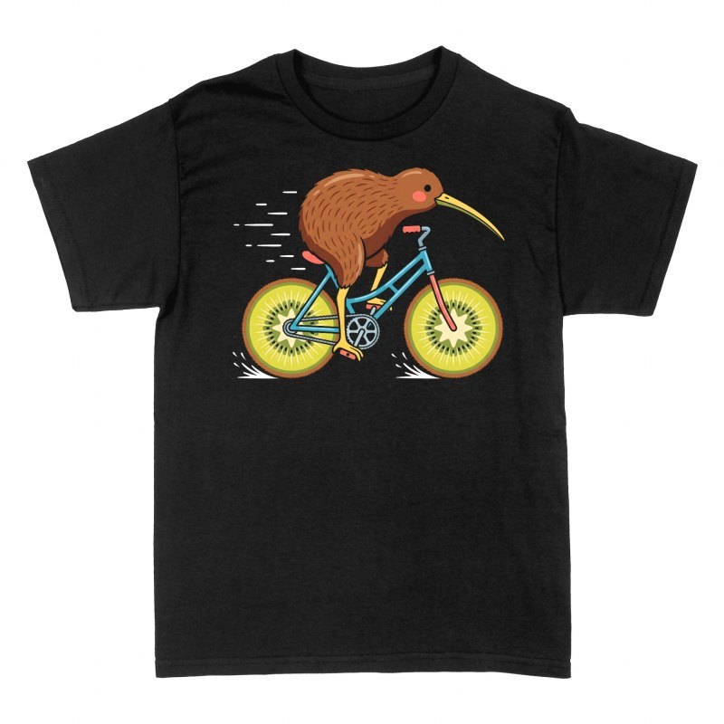 T-shirts: Kiwi Bird Riding Kiwi Fruit Bike