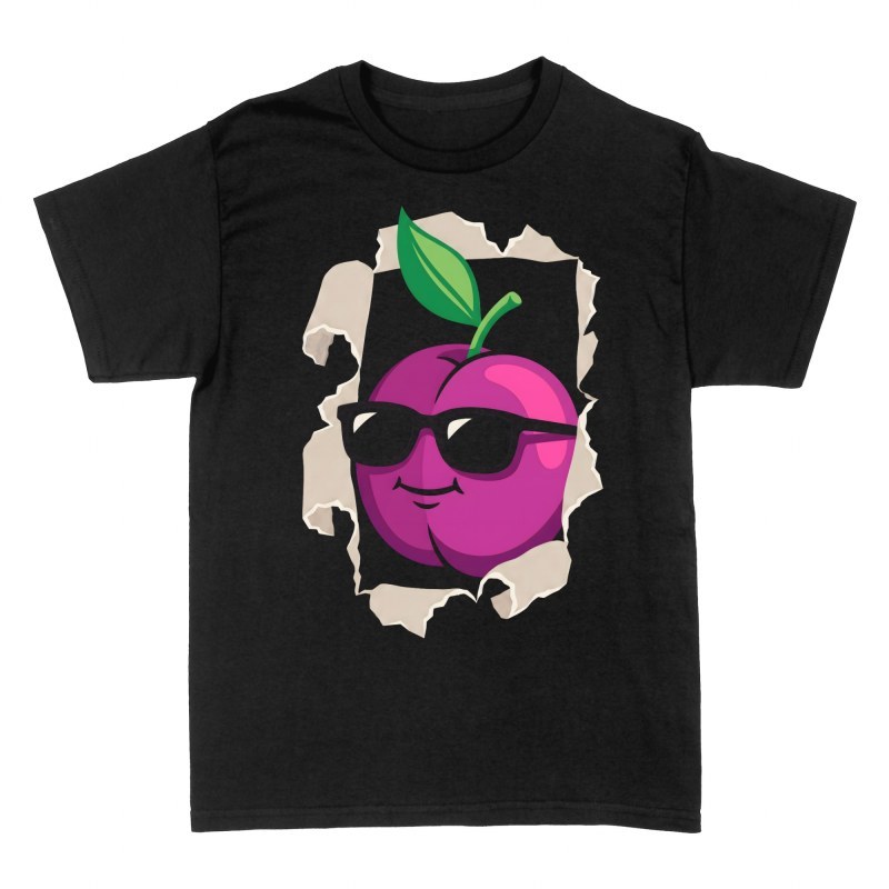 T-shirts: Plum with Sunglasses