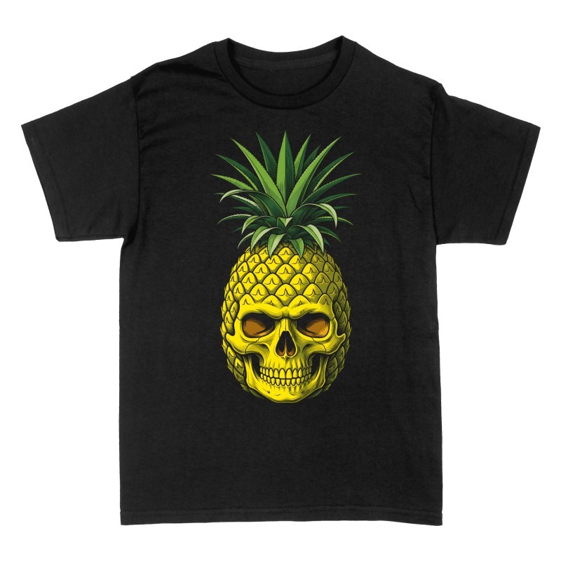 T-shirts: Tropical Pineapple Skull