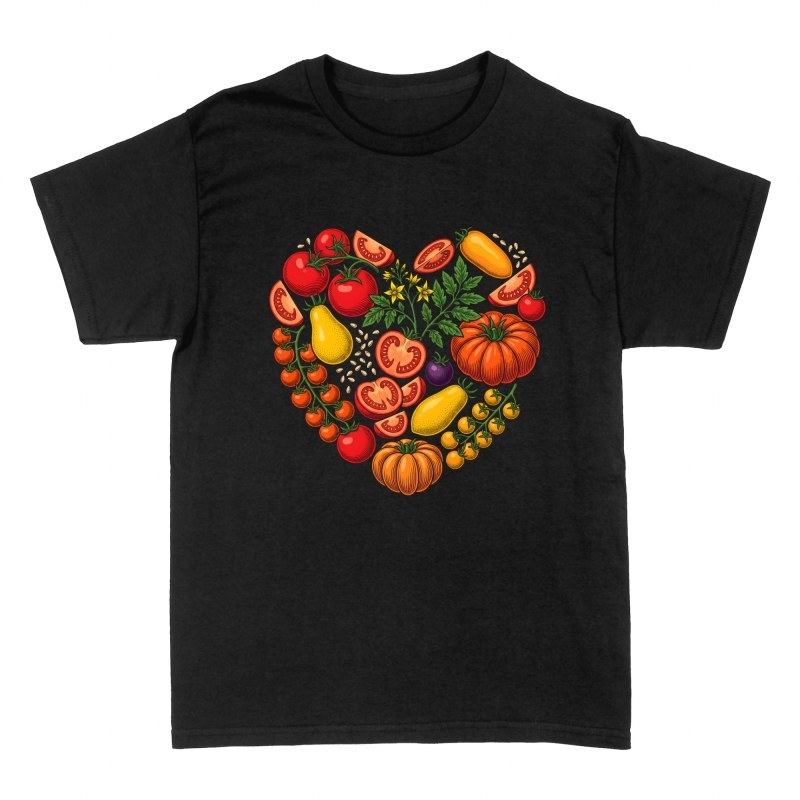 T-shirts: Botanical Tomato Heart