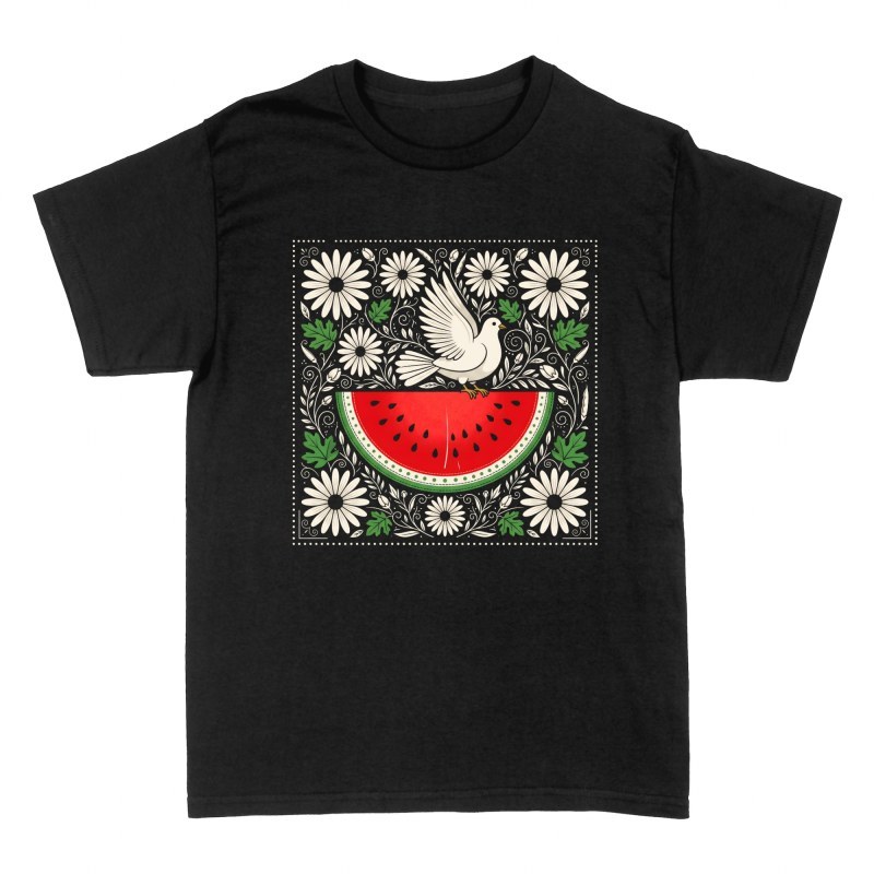 T-shirts: Peace Dove and Watermelon Folk Art