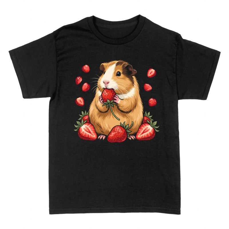 T-shirts: Guinea Pig Eating Strawberries