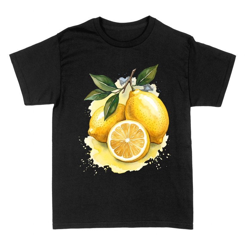 T-shirts: Watercolor Lemons with Leaves