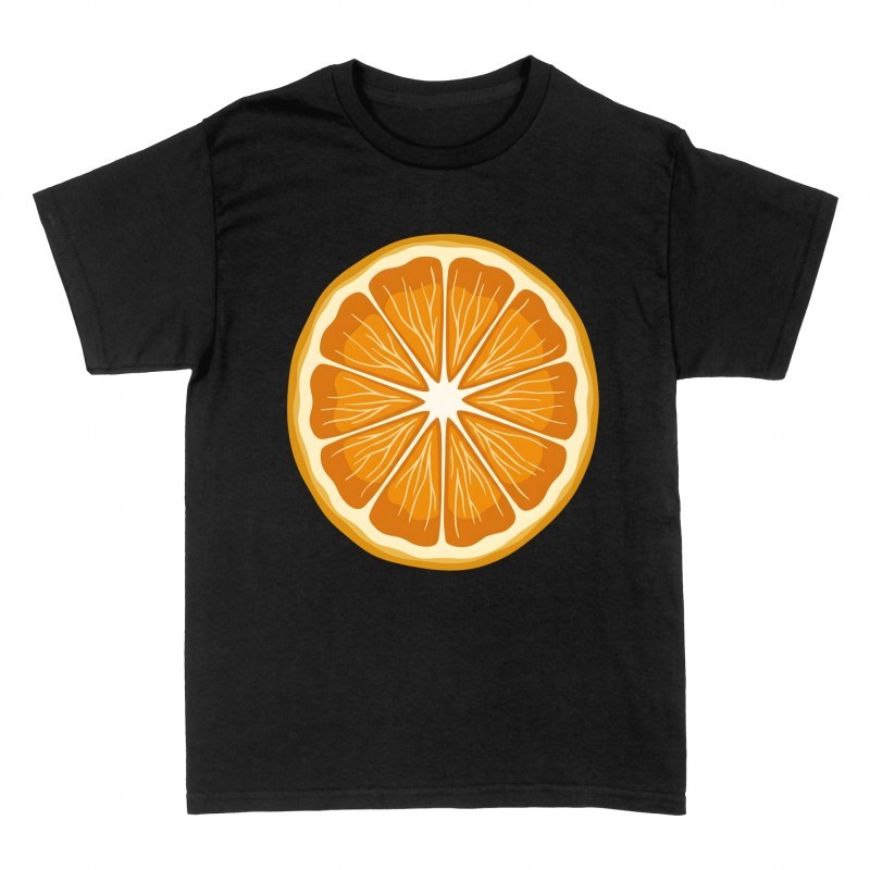 T-shirts: Fresh Orange Slice Citrus