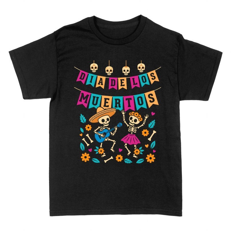 T-shirts: Dancing Skeletons Day of the Dead Fiesta