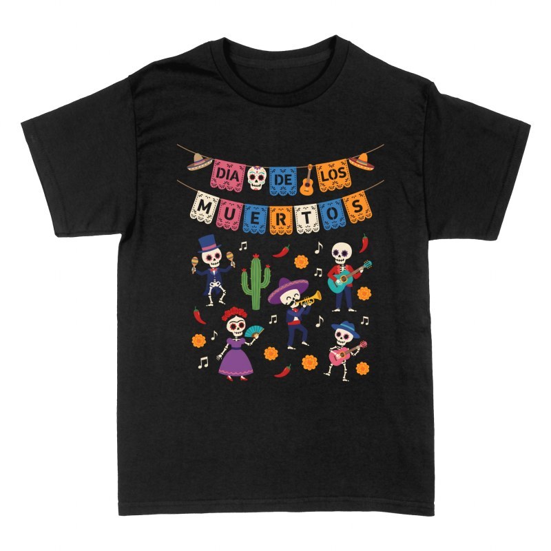 T-shirts: Day of the Dead Mariachi Skeletons