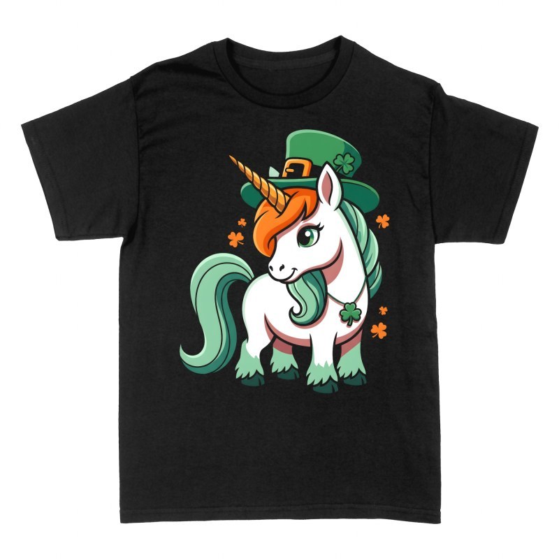 T-shirts: Saint Patrick Kawaii Leprechaun Unicorn