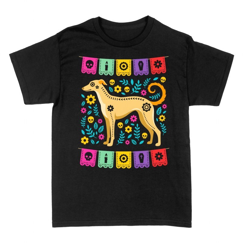 T-shirts: Dia de los Muertos Greyhound Sugar Skull