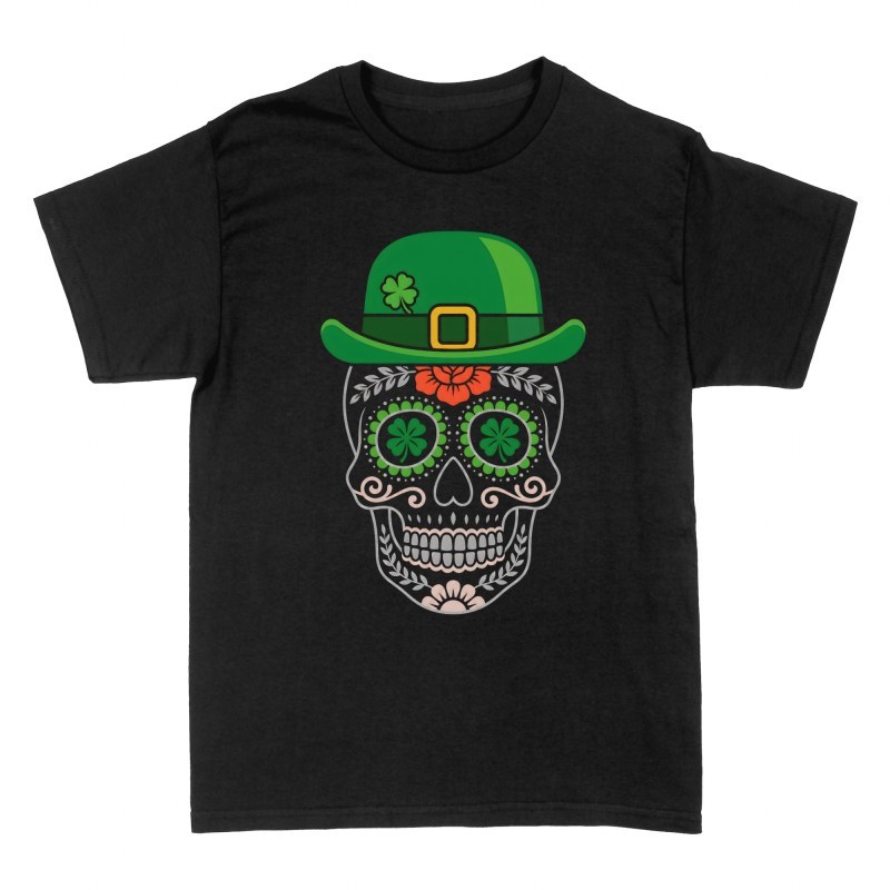 T-shirts: St. Patrick's Day Sugar Skull