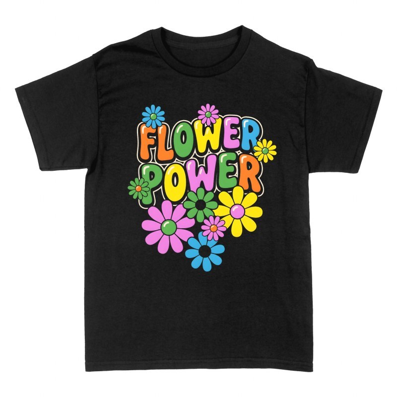 T-shirts: Flower Power Retro Daisies