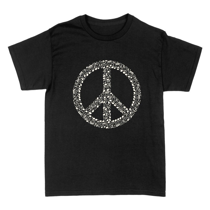 T-shirts: Musical Notes Peace Sign