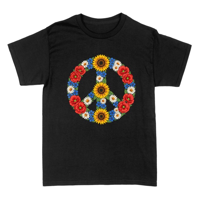 T-shirts: Wildflower Peace Sign