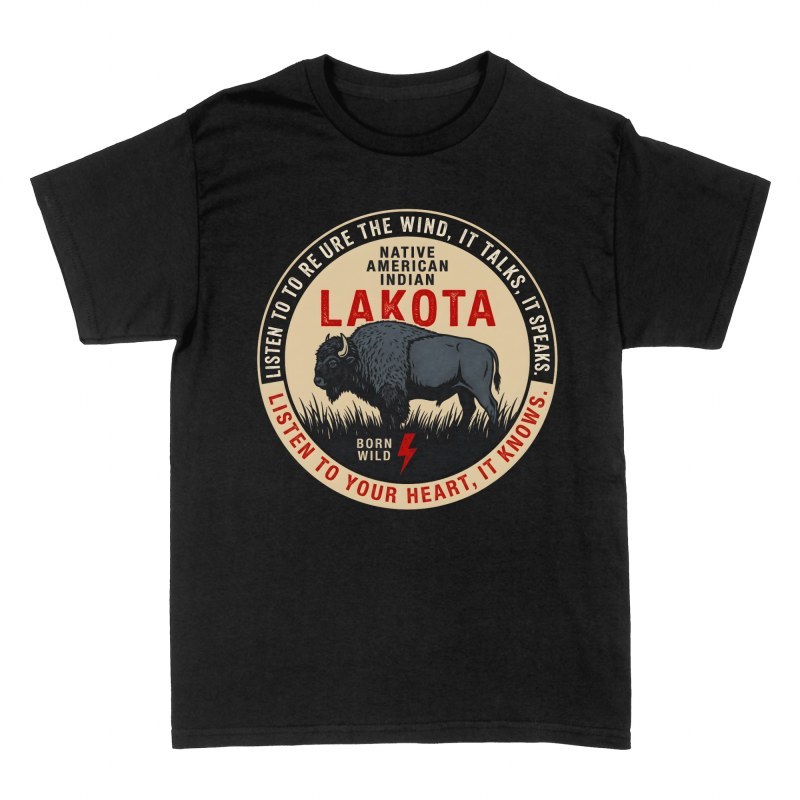 T-shirts: Lakota Buffalo Born Wild
