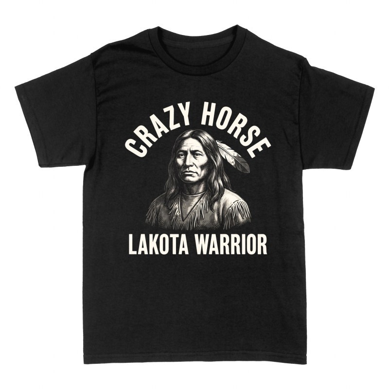 T-shirts: Crazy Horse Lakota Warrior