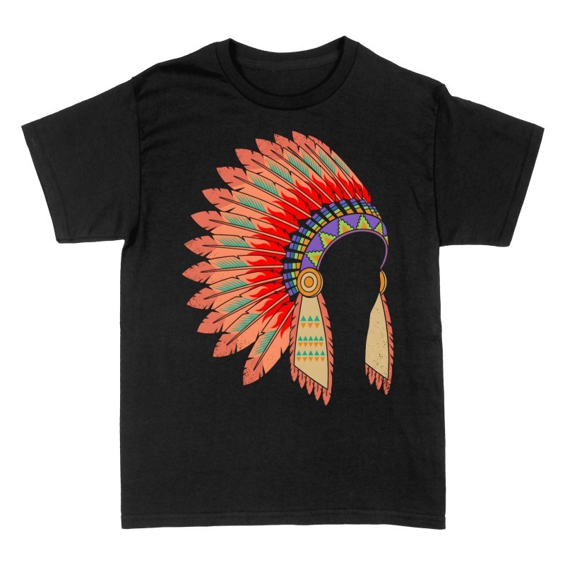 T-shirts: Native American Feather Headdress