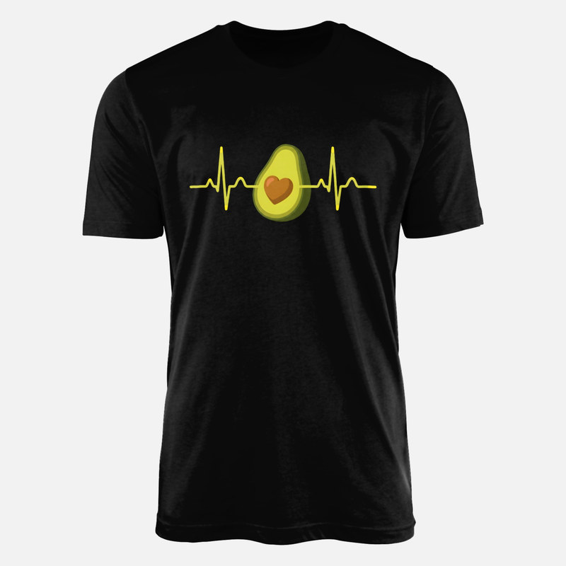 T-shirts: Avocado Heartbeat