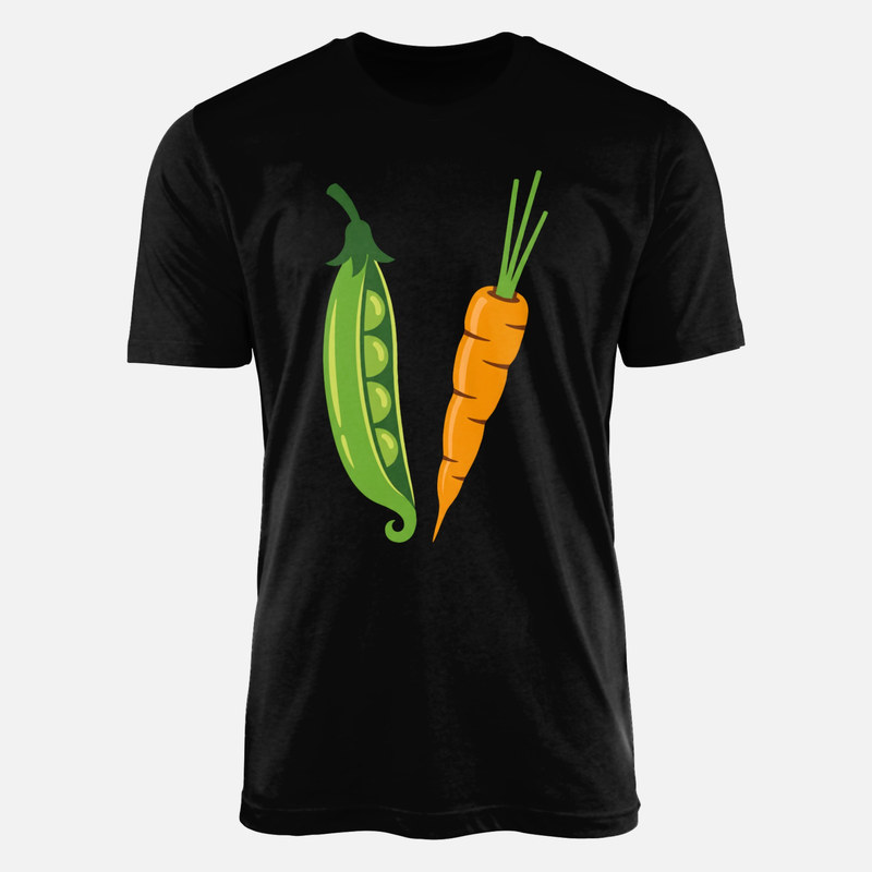 T-shirts: Peas and Carrot Illustration