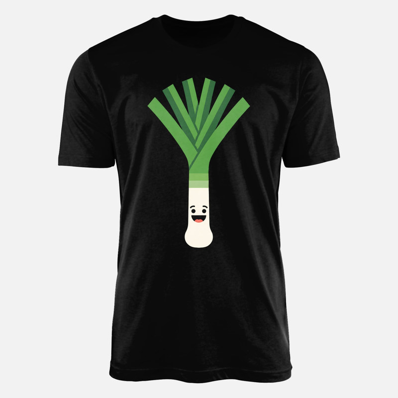 T-shirts: Happy Kawaii Leek