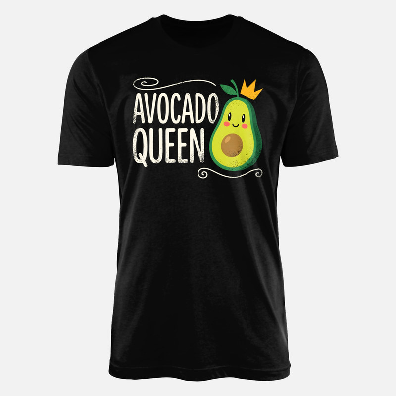 T-shirts: Avocado Queen Kawaii Crown