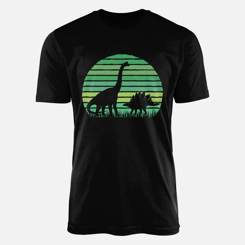 T-shirts: Team Herbivore Retro Sunset Dinosaurs