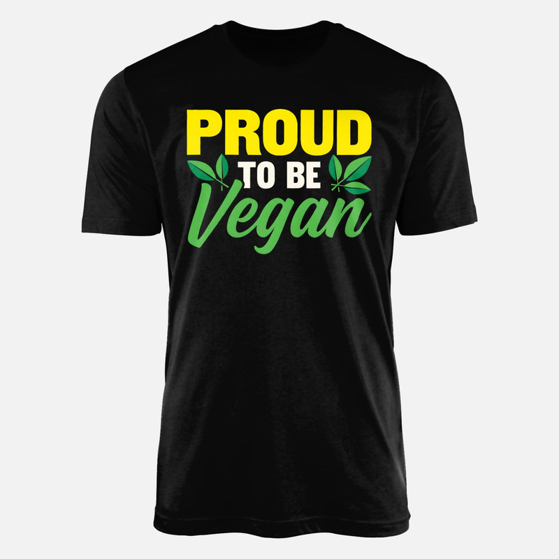 T-shirts: Proud To Be Vegan Leaves