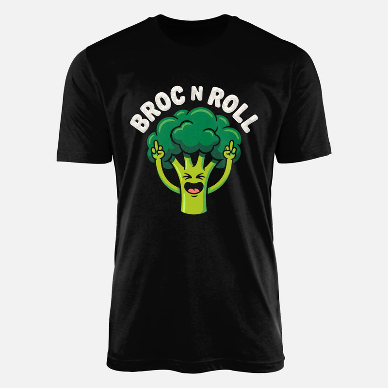 T-shirts: Broc N Roll Funny Broccoli Rocker