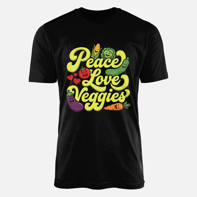 T-shirts: Peace Love Veggies