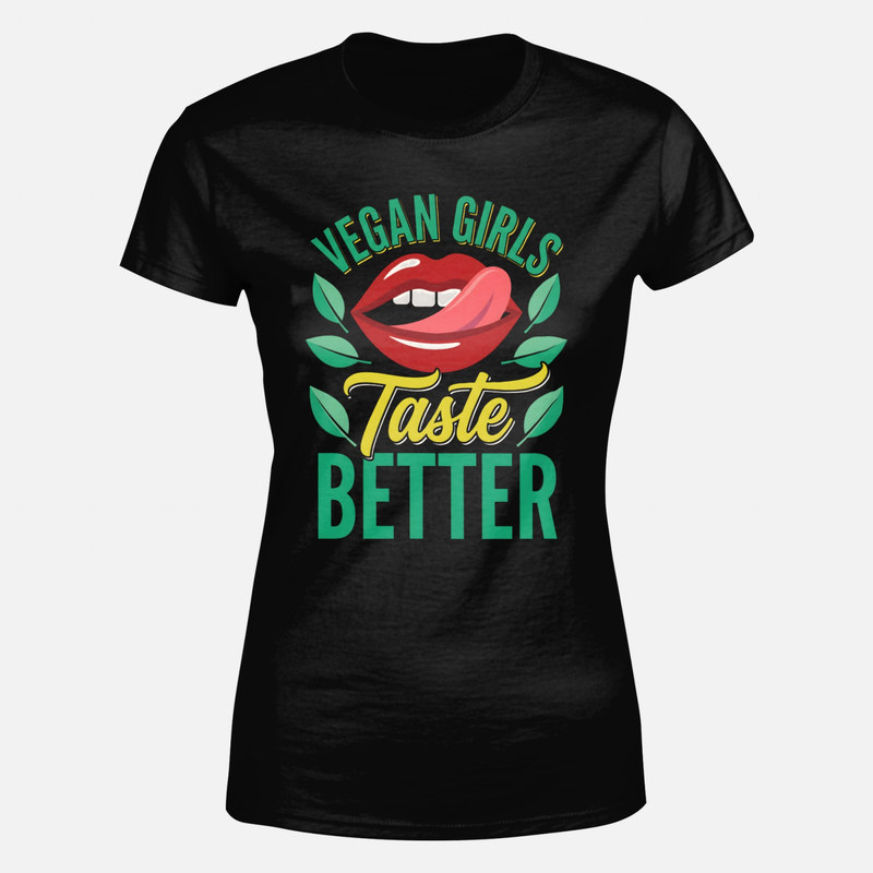 T-shirts: Vegan Girls Taste Better