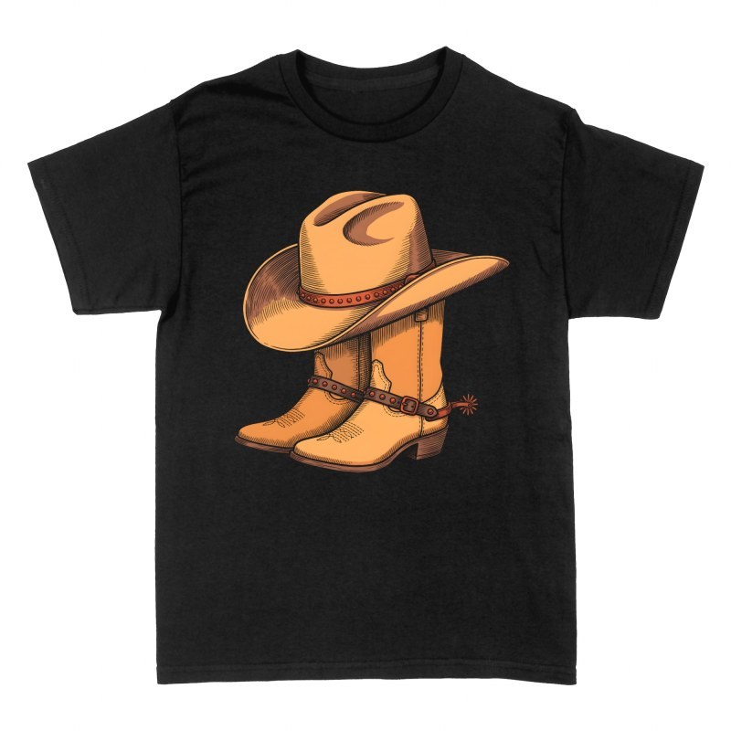 T-shirts: Cowboy Hat and Boots