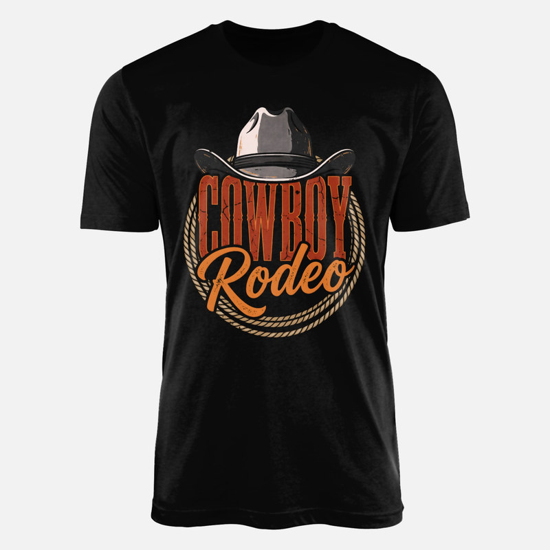 T-shirts: Cowboy Rodeo Hat and Lasso