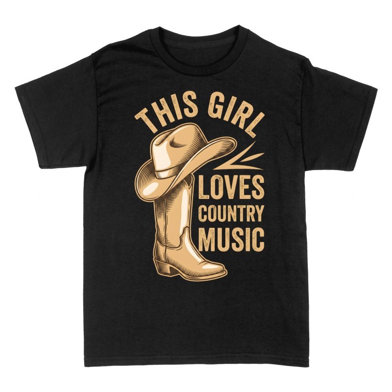 T-shirts: This Girl Loves Country Music