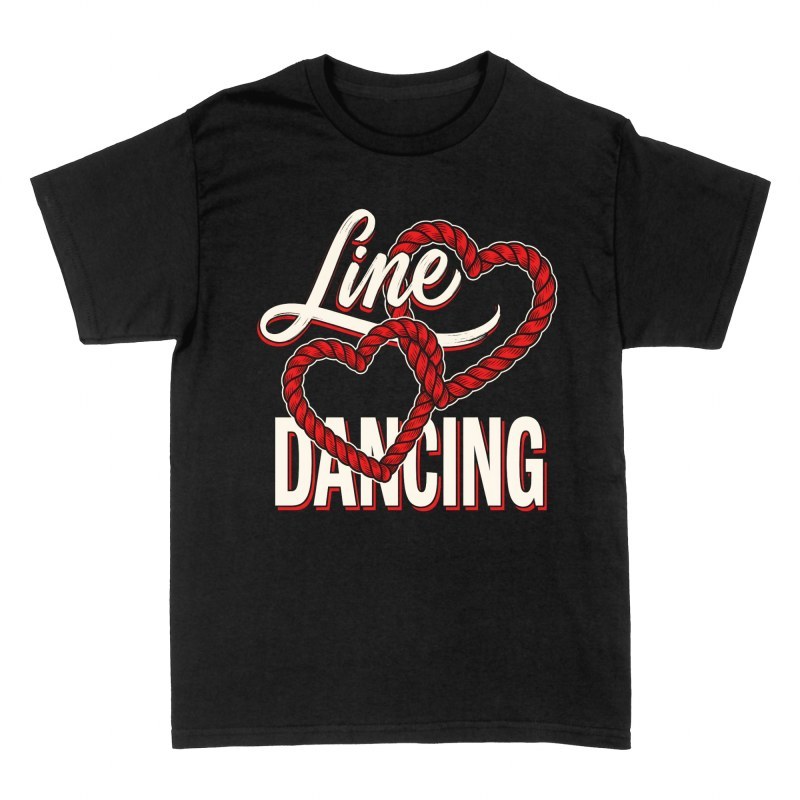 T-shirts: Line Dancing Rope Hearts