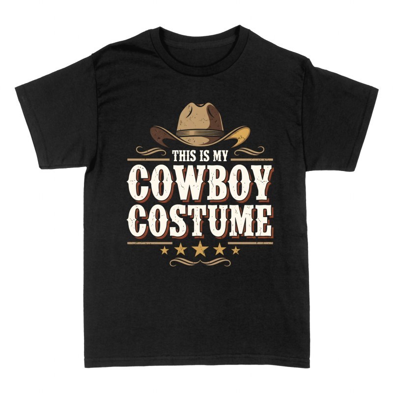 T-shirts: Distressed This Is My Cowboy Costume Hat