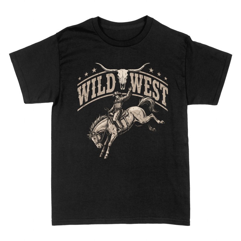 T-shirts: Wild West Rodeo Cowboy