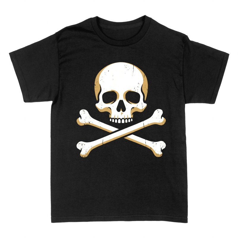 T-shirts: Distressed Skull and Crossbones
