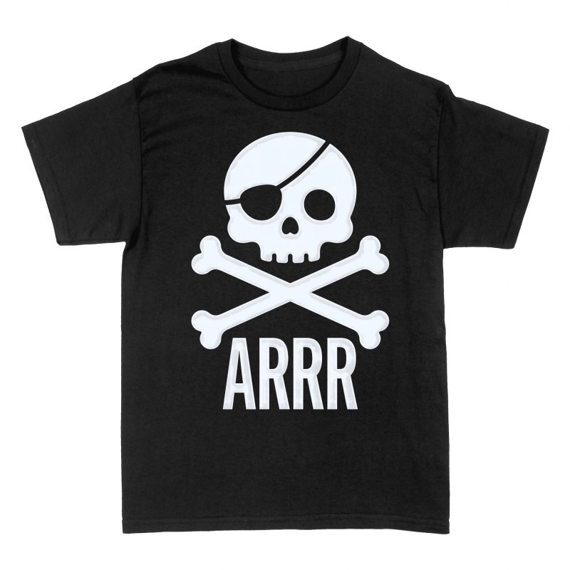 T-shirts: Pirate Skull with Arrr