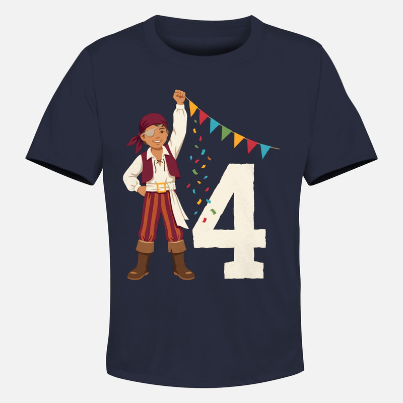 T-shirts: 4th Birthday Pirate Boy